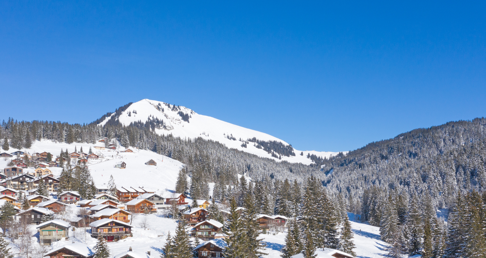 Vue sur une station de ski française